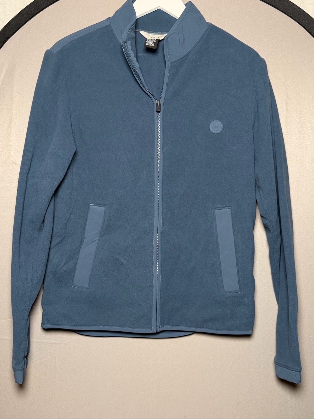 Vuori Men's Slate Blue Full-Zip Fleece Jacket